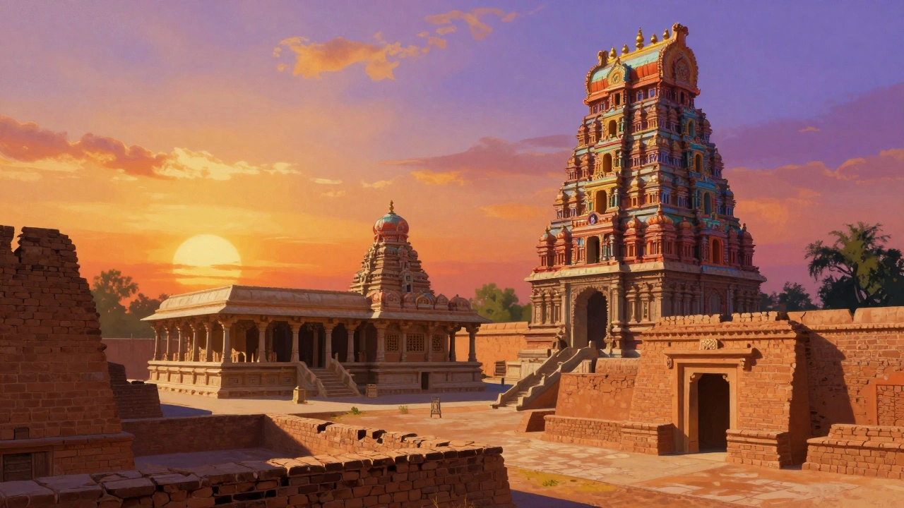Evolution of Indian architecture from mud-bricks to towering temple gateways